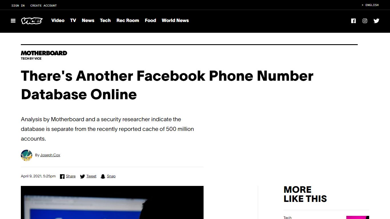 There's Another Facebook Phone Number Database Online - Vice